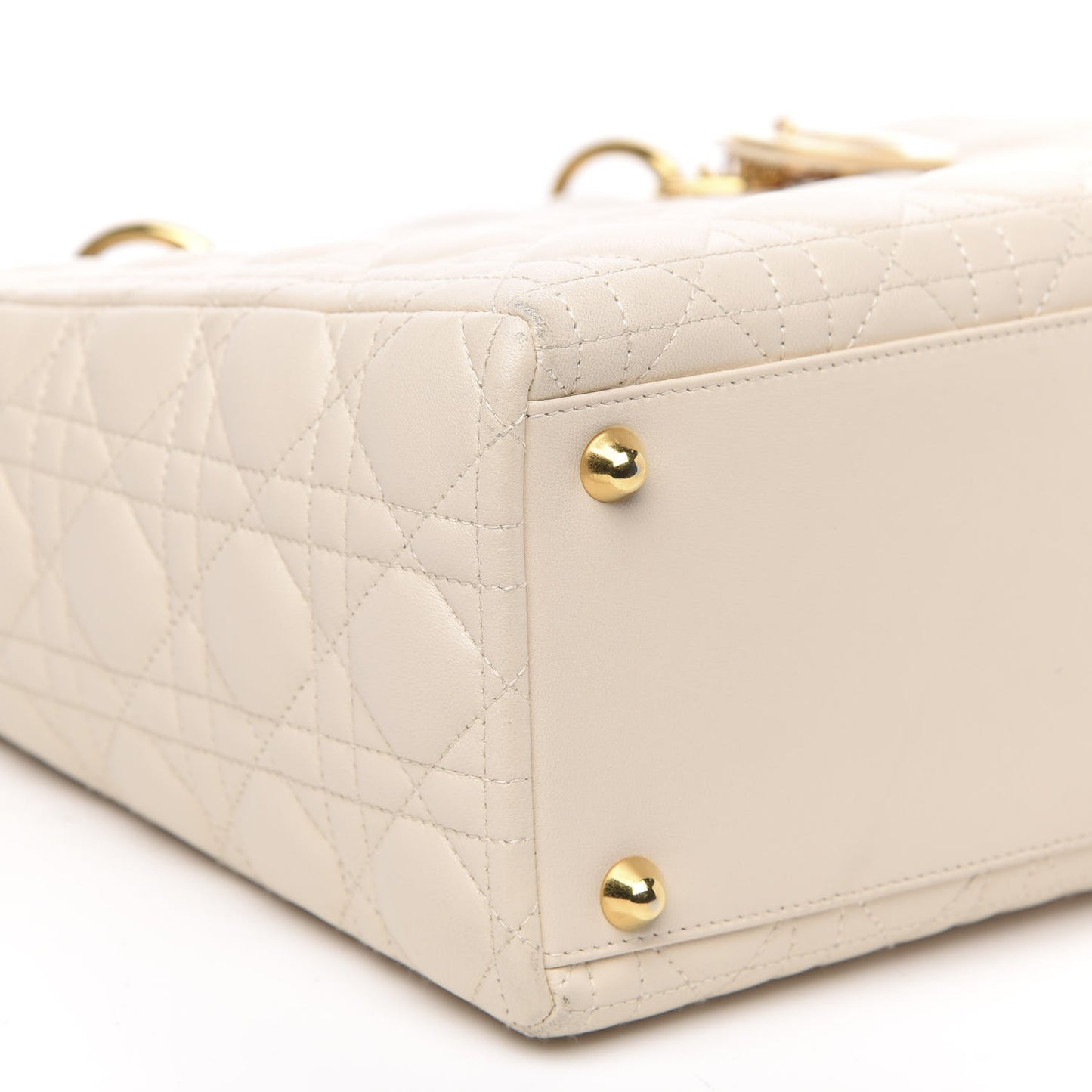Lambskin Cannage Large Lady Dior Light Beige
