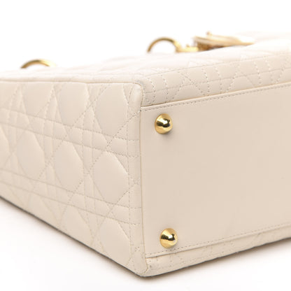 Christian Dior Lambskin Cannage Large Lady Dior Light Beige 7 of 11