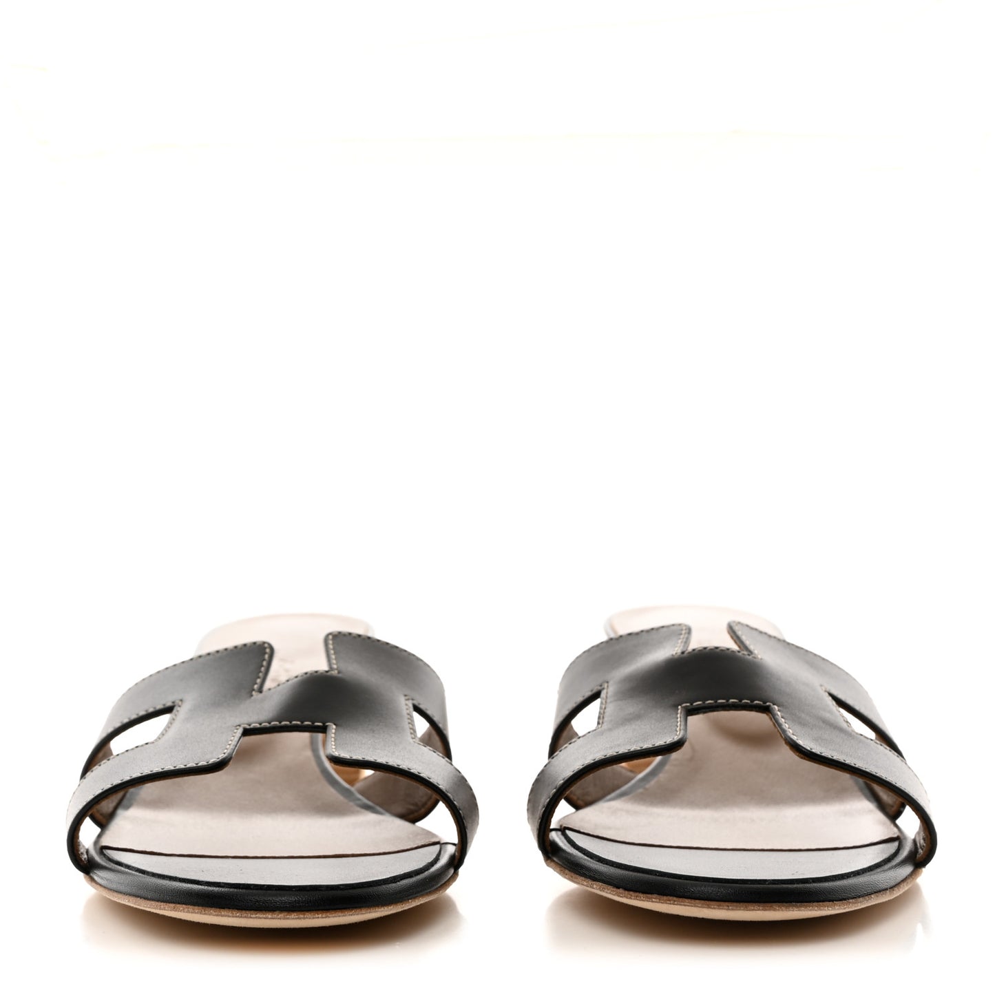 Calfskin Oasis Sandals 37.5 Black