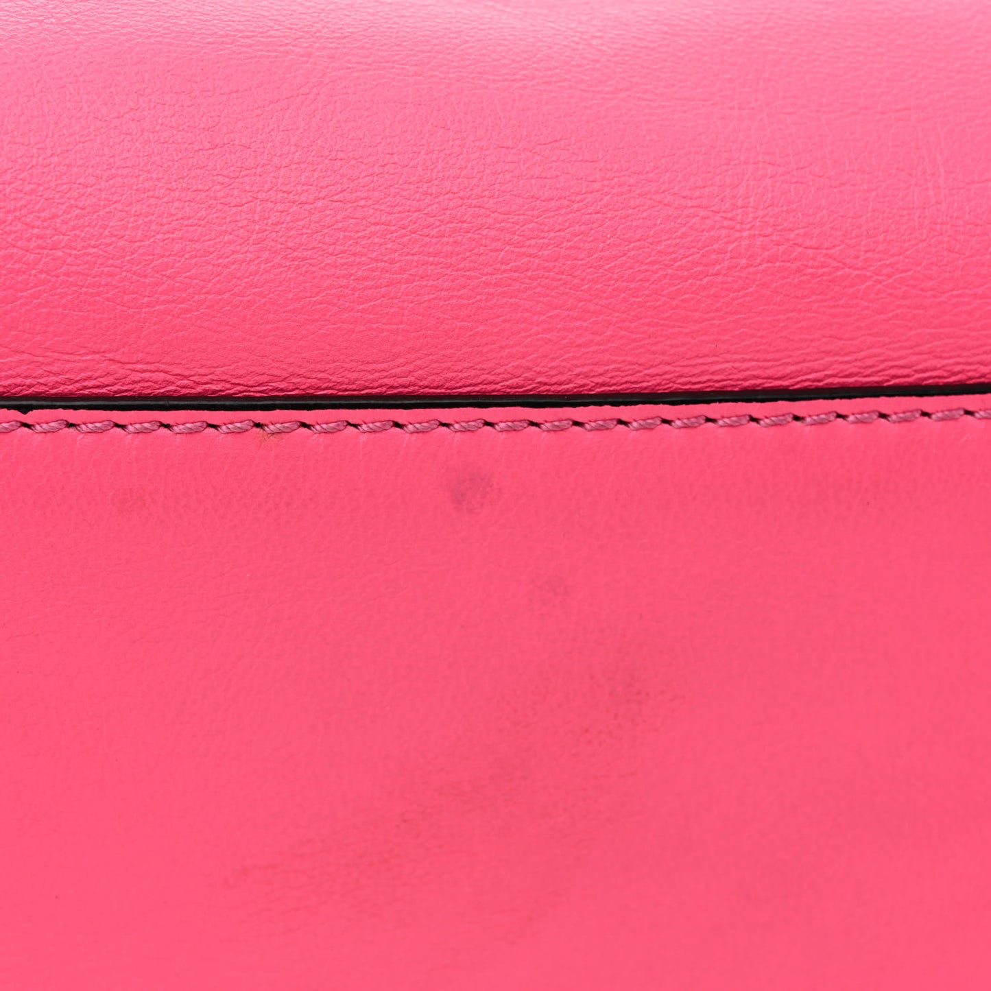 VALENTINO GARAVANI Vitello Rockstud Double Handle Tote Fuxia Fluo