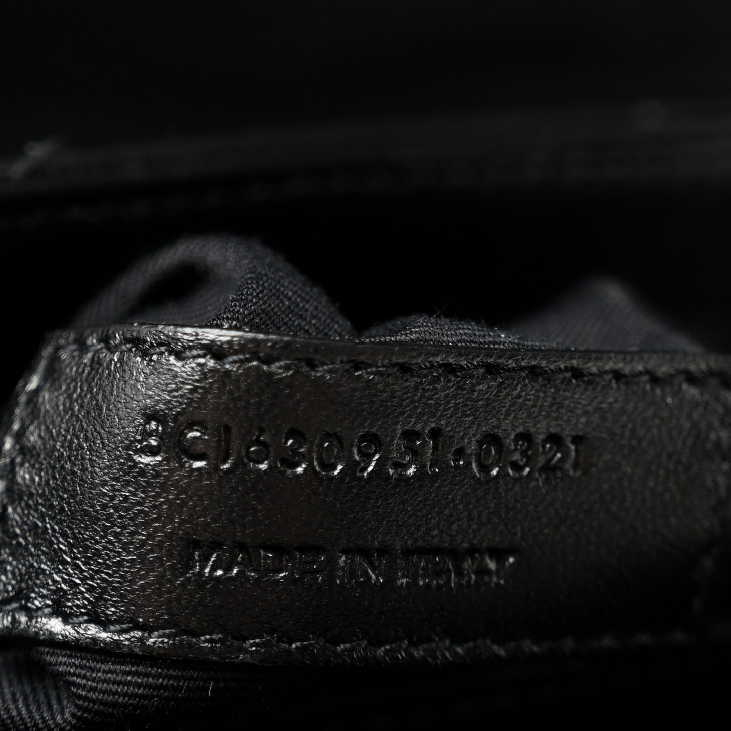 Calfskin Y Quilted Monogram Monochrome Toy Loulou Crossbody Bag Black