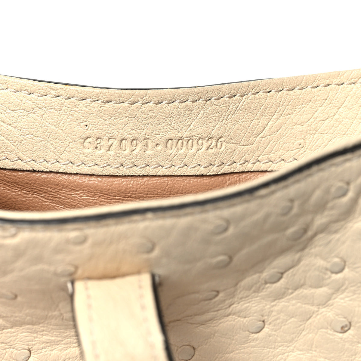 Gucci Ostrich Mini Jackie 1961 Hobo Ivoire 7 of 11