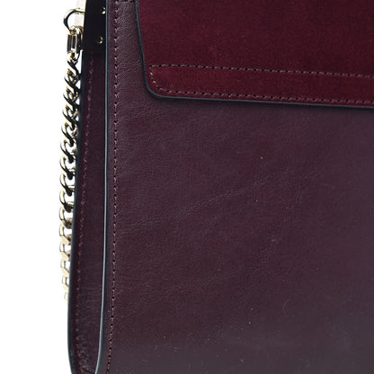 Chloe Suede Calfskin Faye Clutch Dark Purple 9 of 10