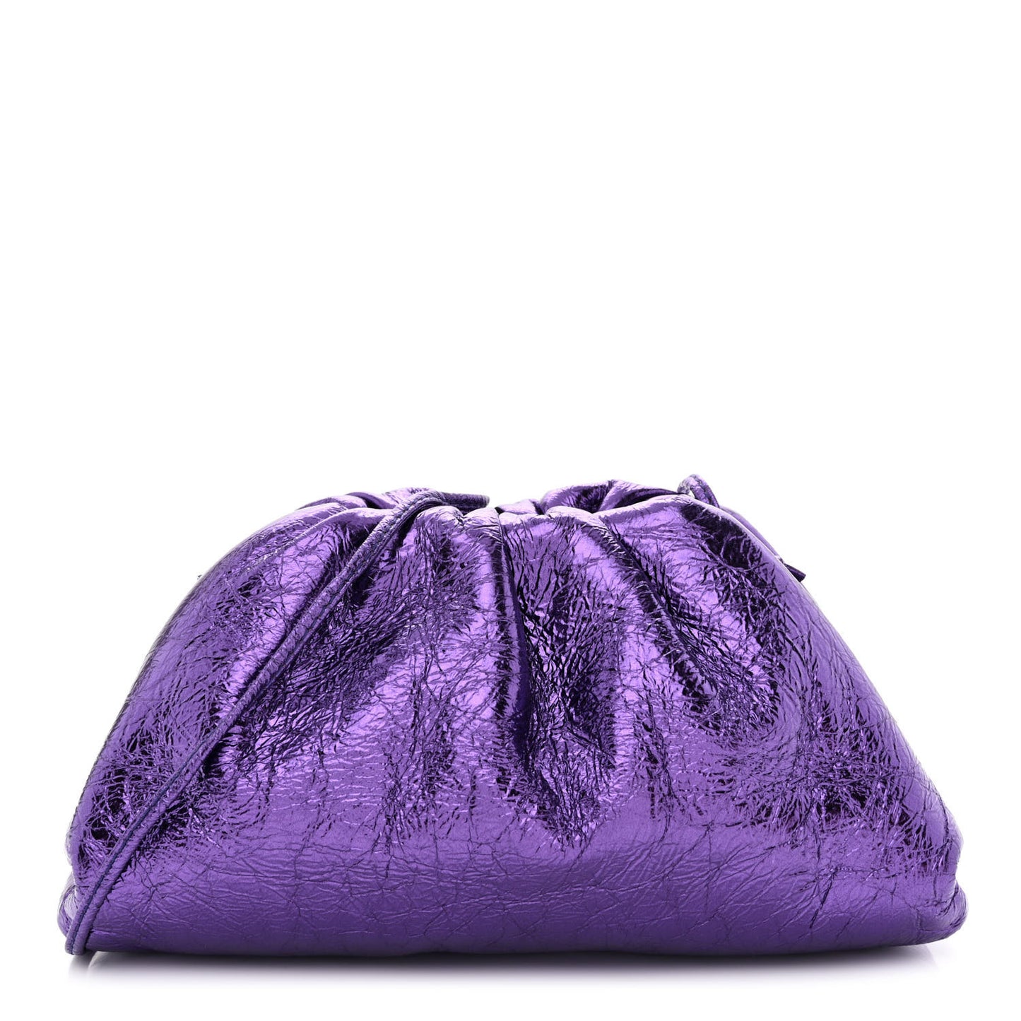 Metallic Crinkled Lambskin The Mini Pouch Viola