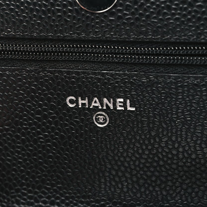 Chanel Caviar Quilted Wallet on Chain WOC Black 6 of 12