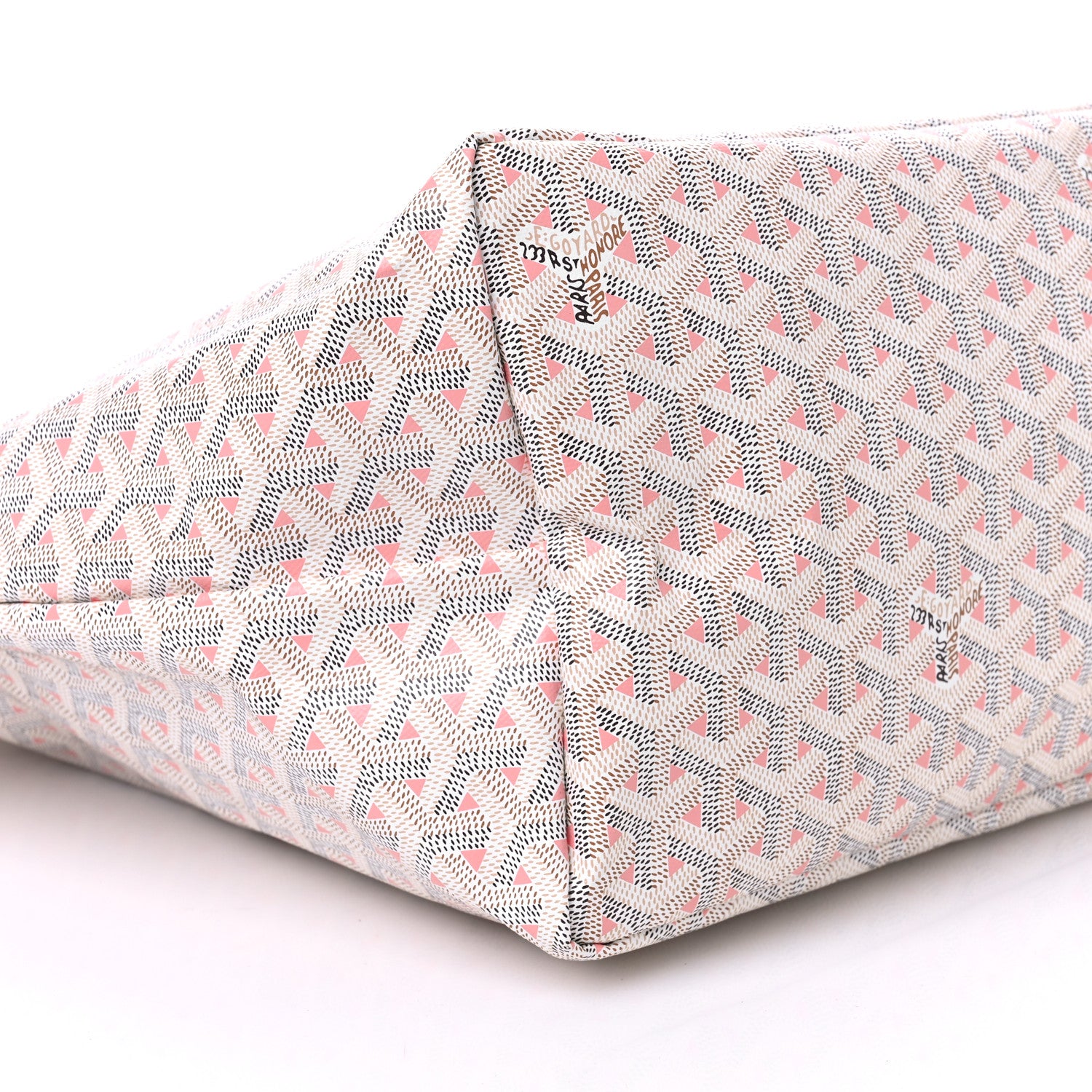 Goyard Goyardine Saint Louis Claire Voie GM White Pink 10 of 11