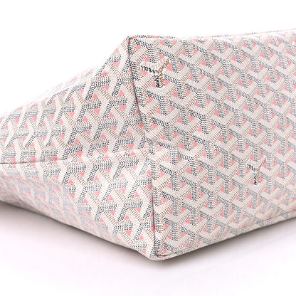 Goyard Goyardine Saint Louis Claire Voie GM White Pink 10 of 11