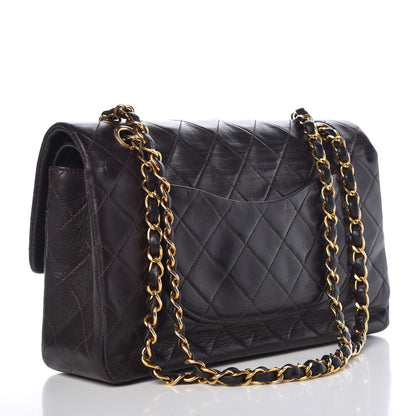 Chanel Lambskin Quilted Medium Double Flap Brown 4 of 18