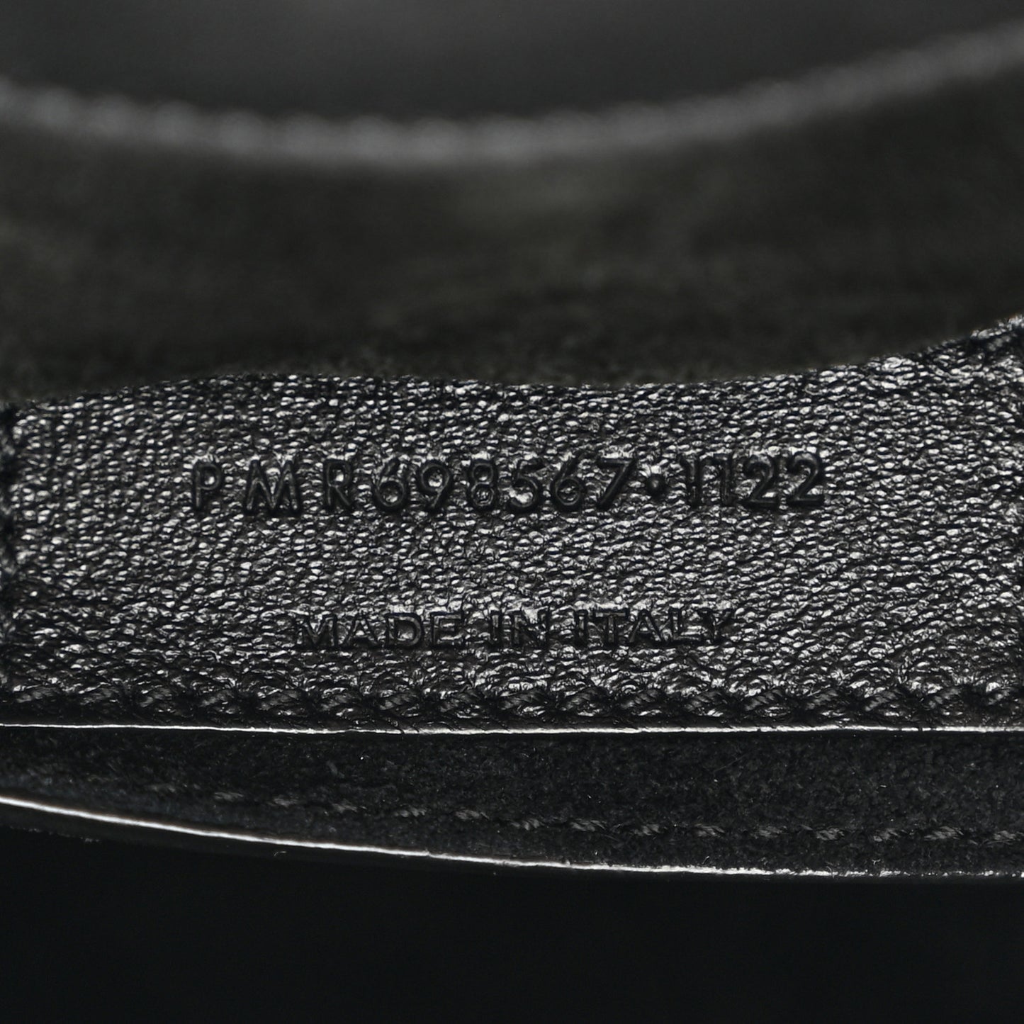 SAINT LAURENT Patent Quilted Le 57 Diamond Shoulder Bag Black