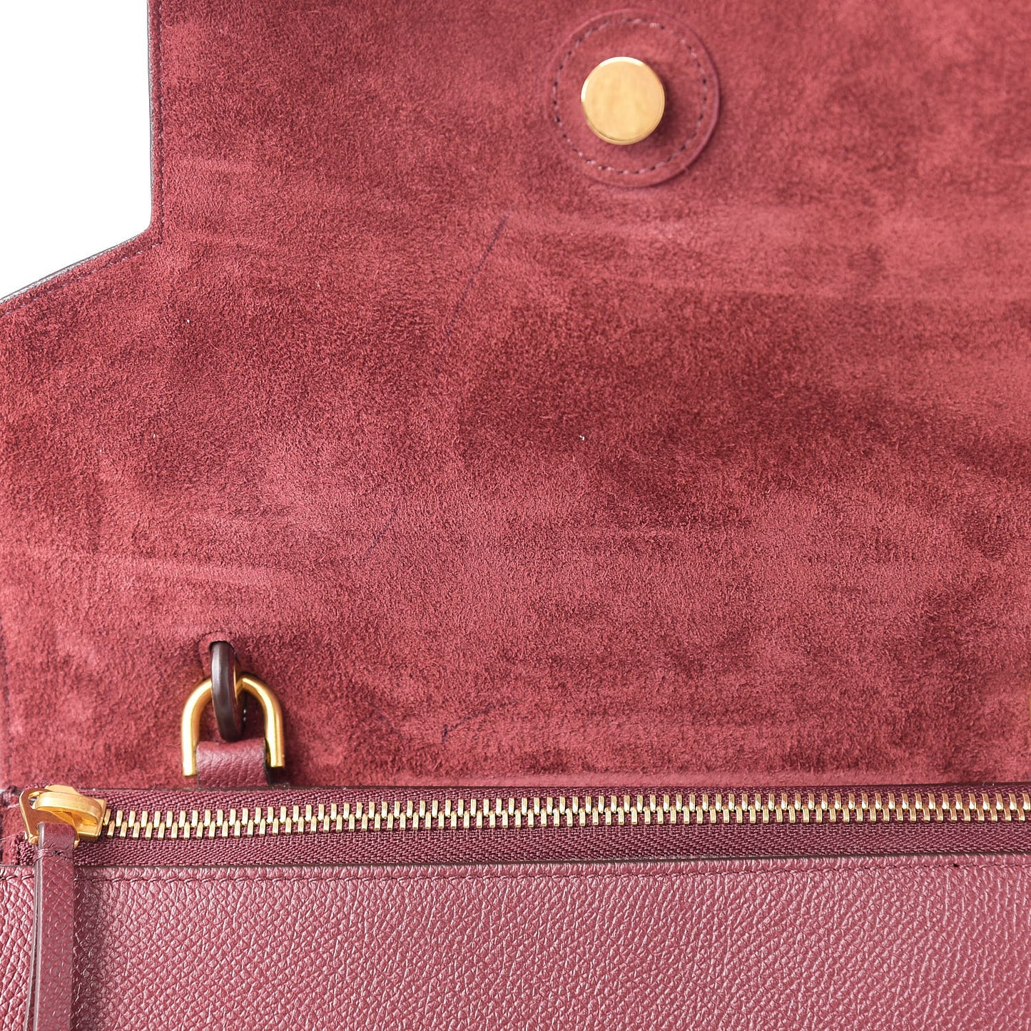 Grained Calfskin Mini Belt Bag Light Burgundy