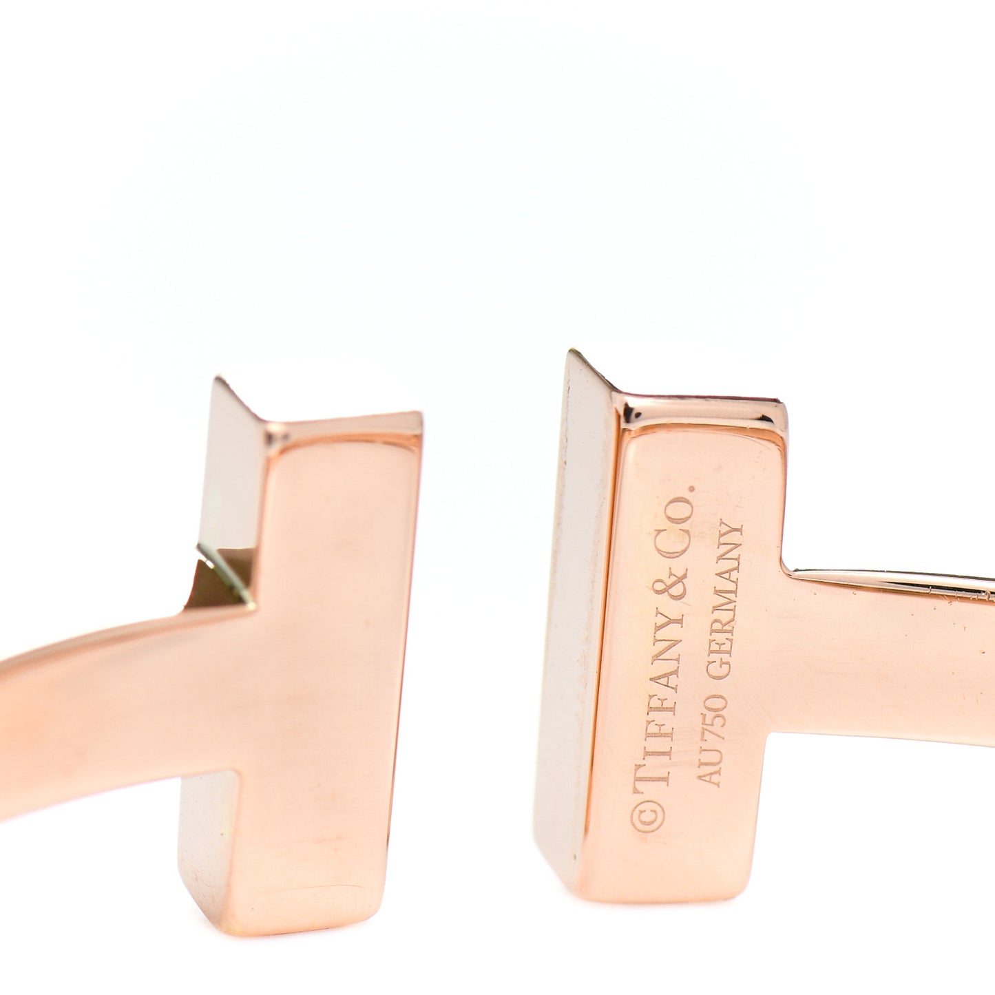 18K Rose Gold T Square Bracelet