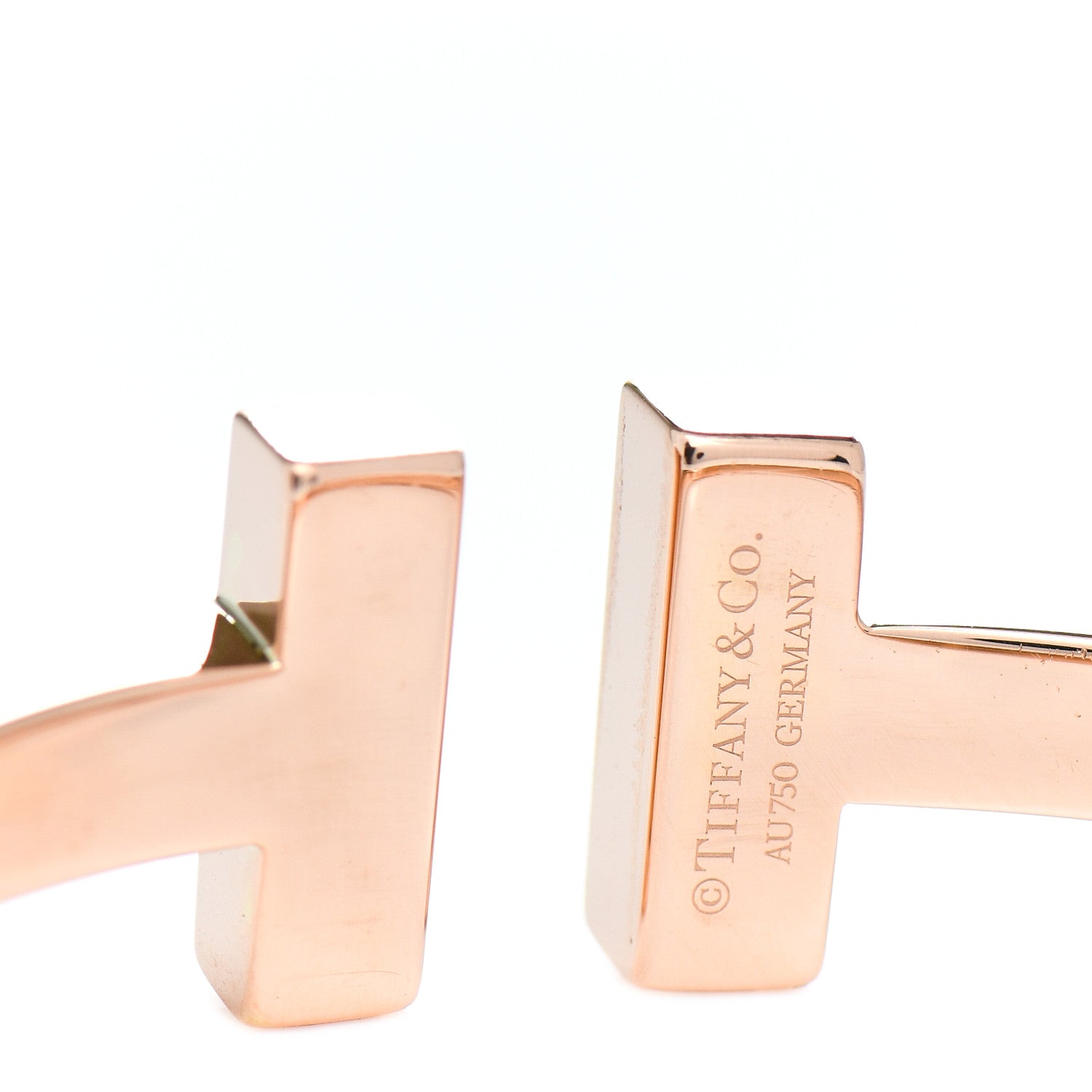 Tiffany 18K Rose Gold T Square Bracelet 4 of 5