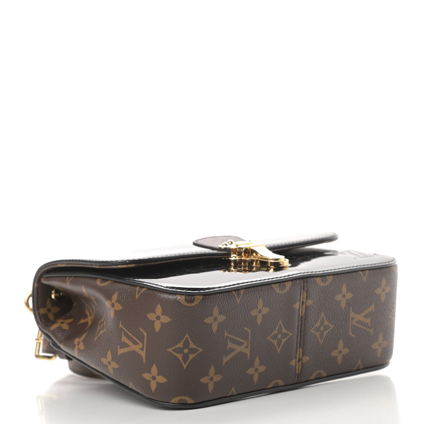 Patent Calfskin Monogram Cherrywood BB Black