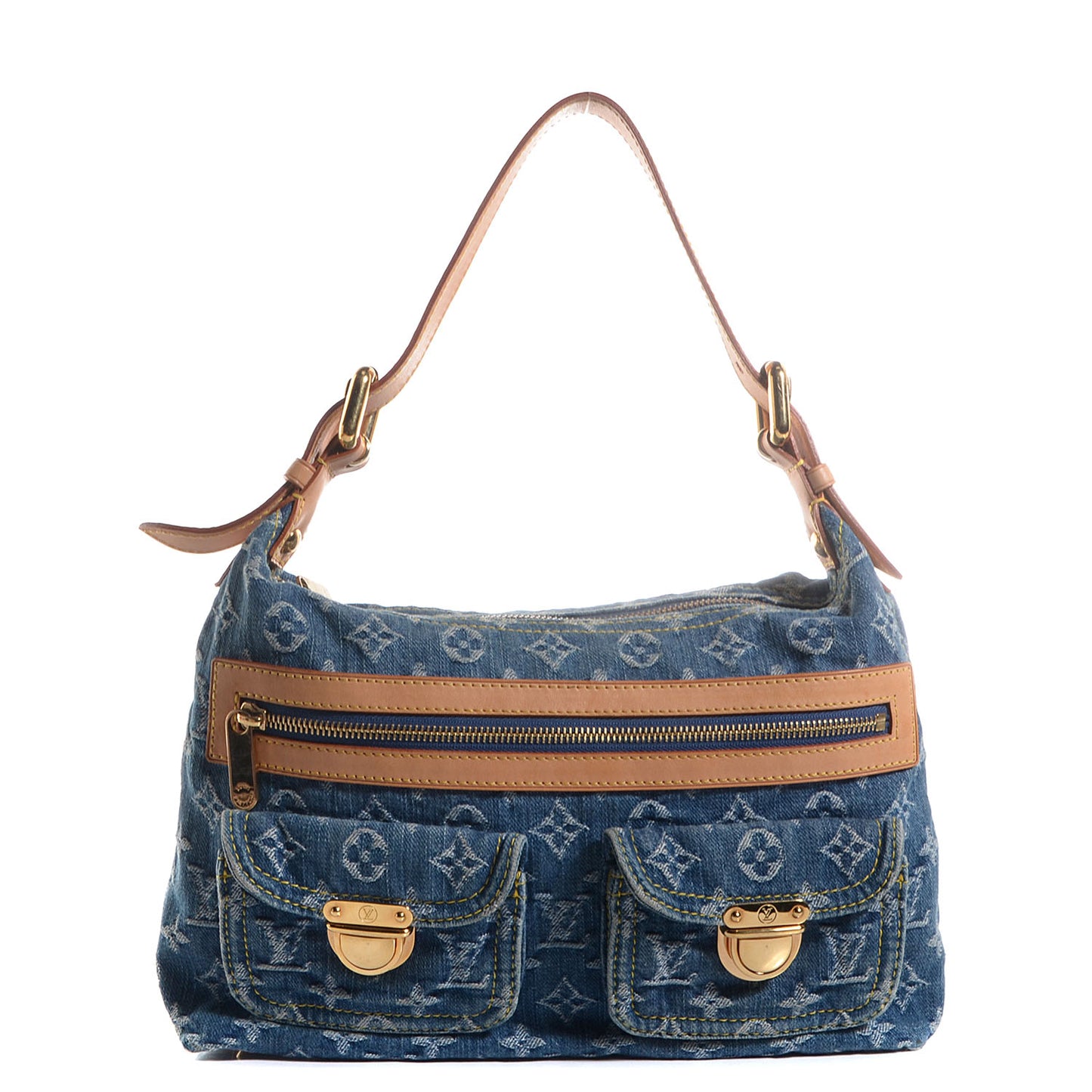 Monogram Denim Baggy PM Blue