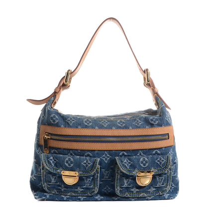 Louis Vuitton Monogram Denim Baggy PM Blue 1 of 7