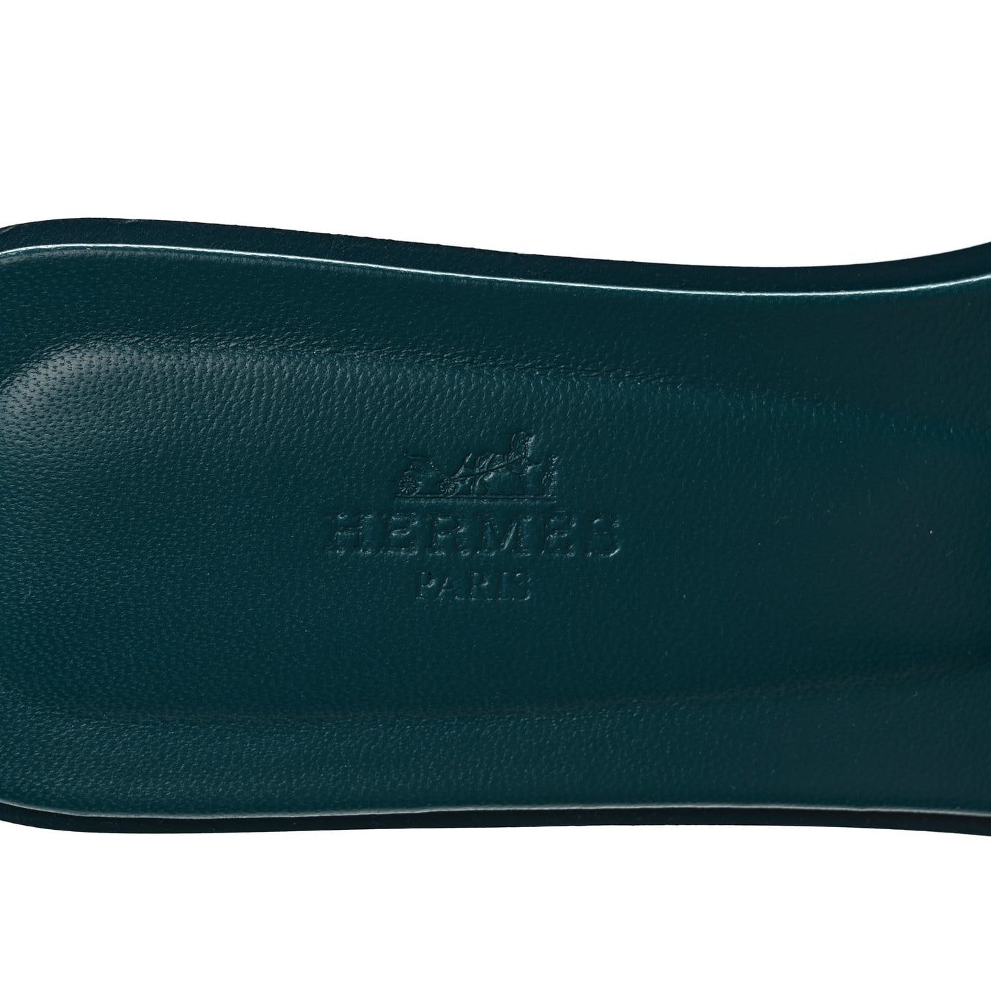 Calfskin Oran Sandals 39 Bleu Emeraude