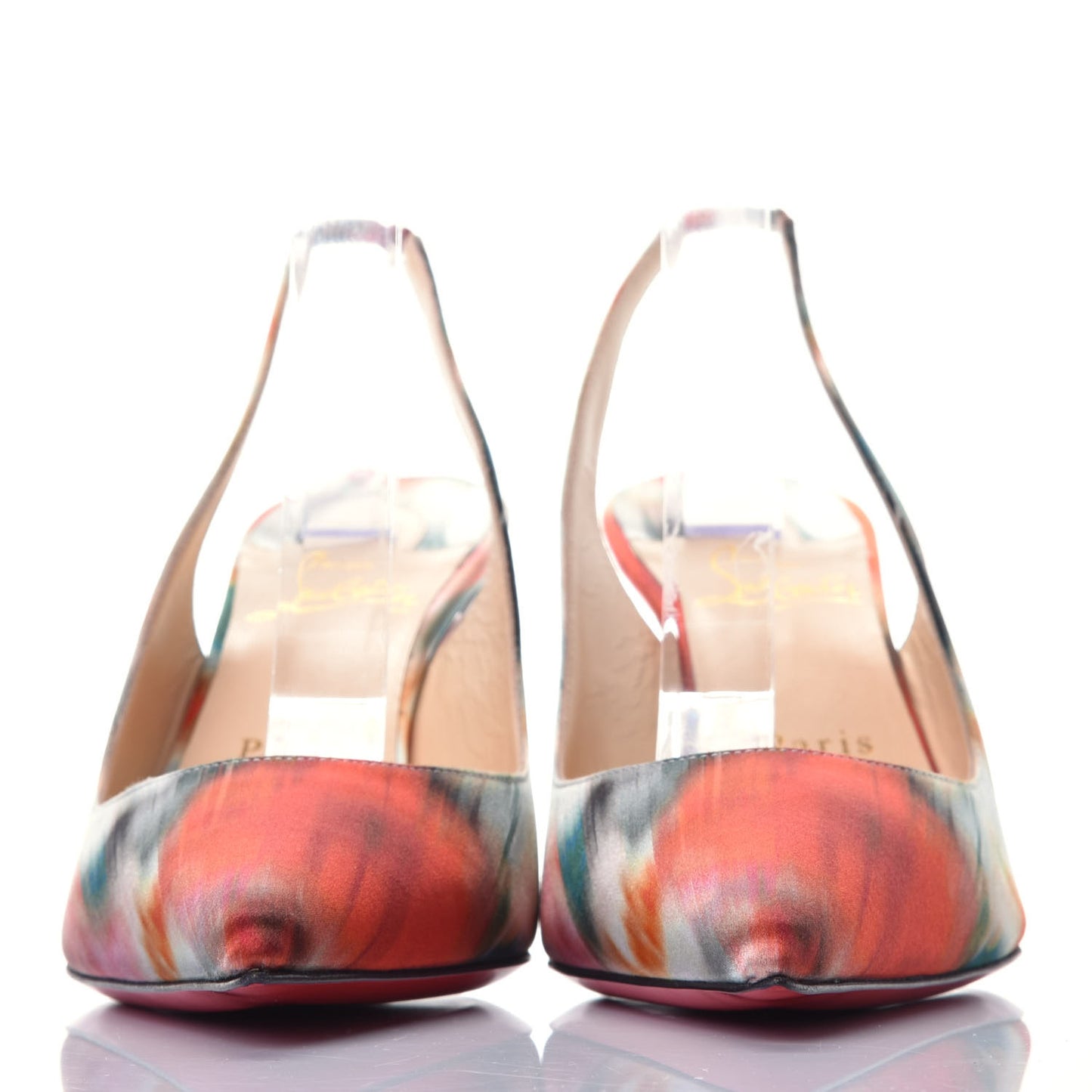 Satin Impressioniste Clare Sling 80 Pumps 39 Multicolor