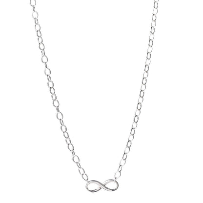 Tiffany Sterling Silver Narrow Infinity Link Necklace 1 of 7