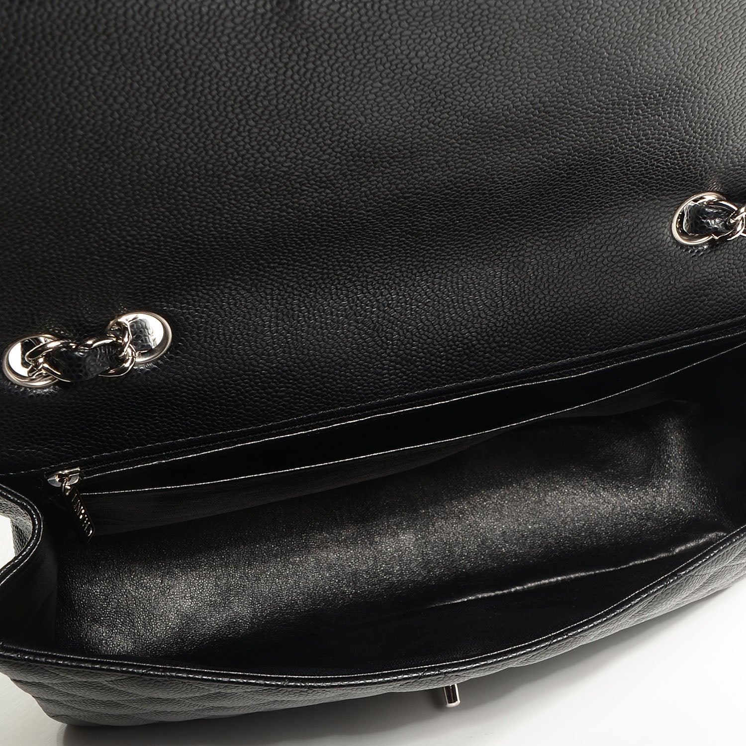 Chanel Caviar Jumbo Single Flap Black 8 of 8