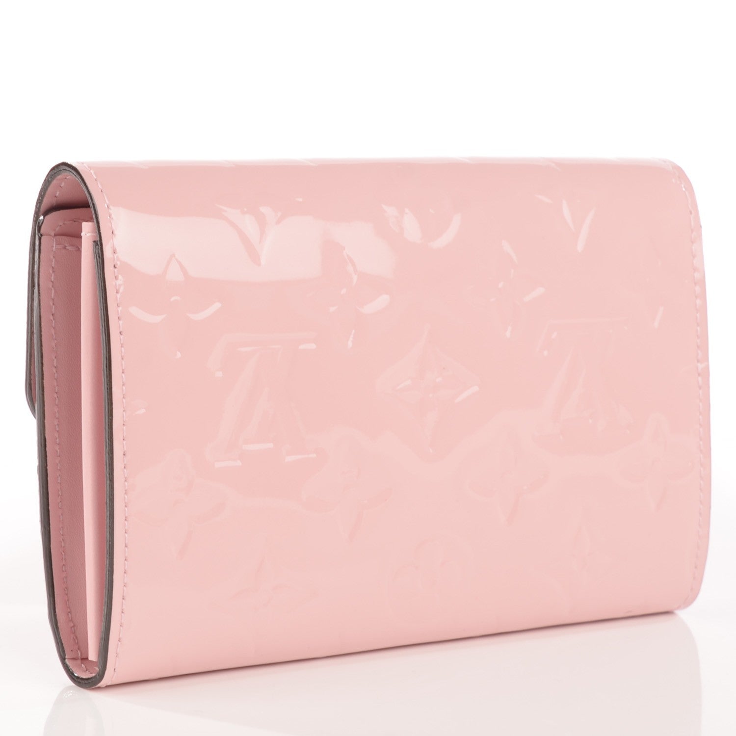 Louis Vuitton Vernis Sarah Compact Wallet Rose Ballerine 3 of 7