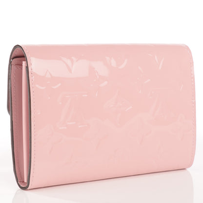 Louis Vuitton Vernis Sarah Compact Wallet Rose Ballerine 3 of 7