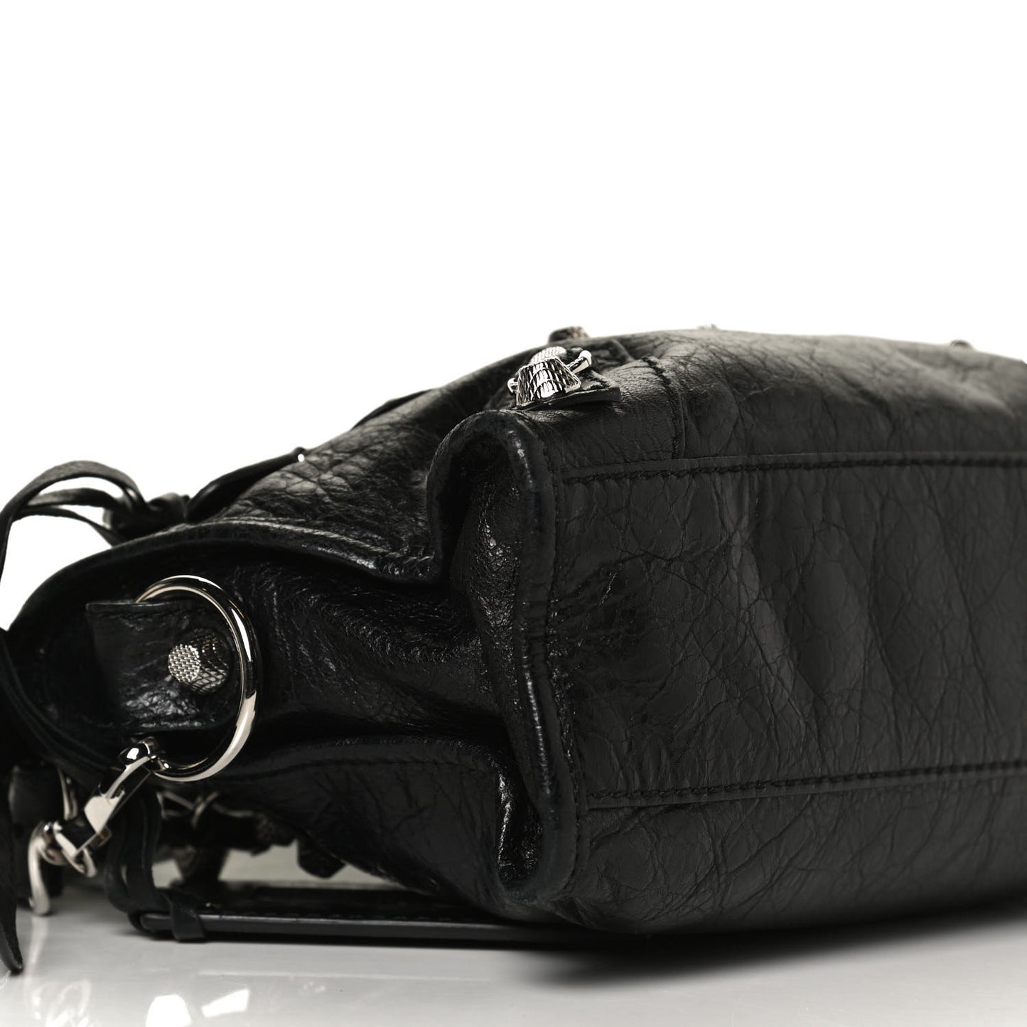 Agneau Giant 12 Silver Hardware Mini City Black