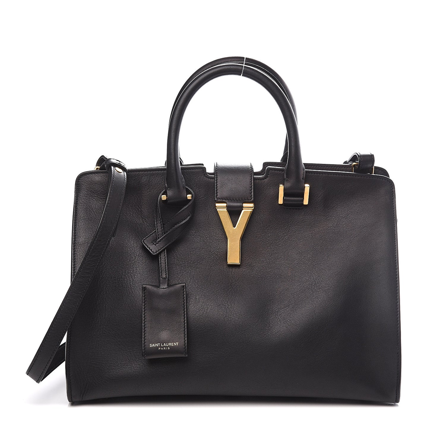 Calfskin Small Classic Y Cabas Black