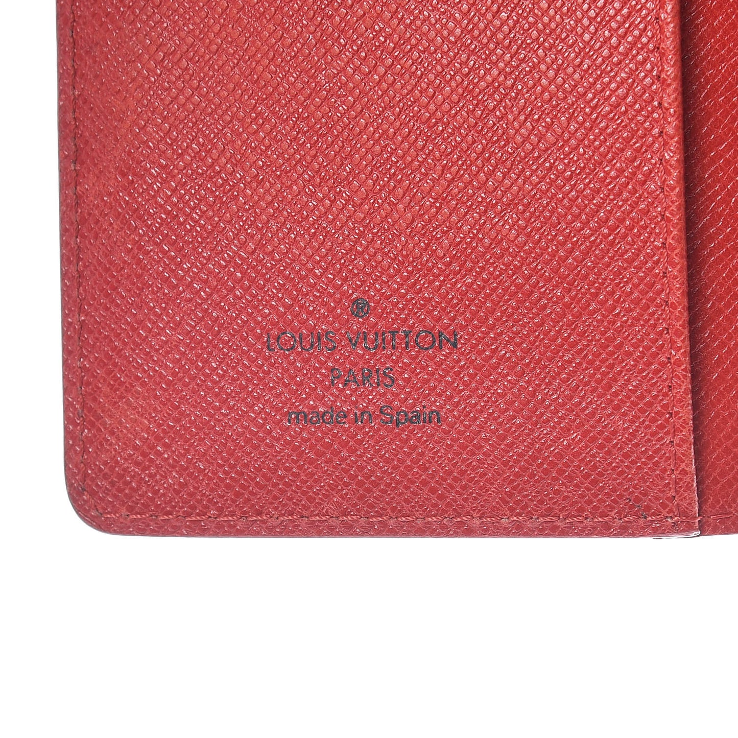 Epi Small Ring Agenda Cover Castillan Red