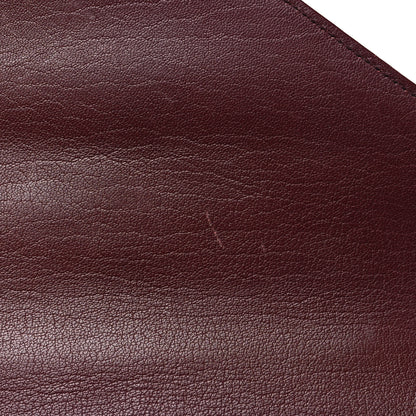 Saint Laurent Sheepskin Matelasse Chevron Monogram Medium College Bag Rouge Legion 13 of 13