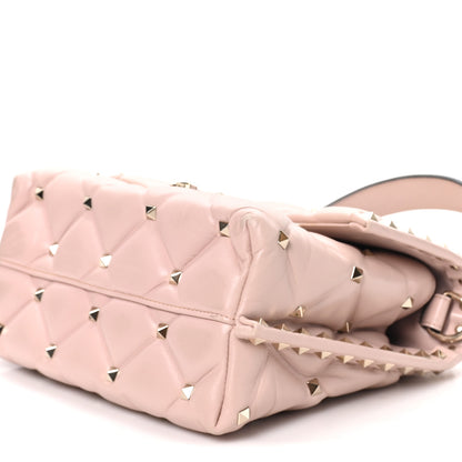Valentino Garavani Nappa Medium Candystud Top Handle Bag Poudre 9 of 9