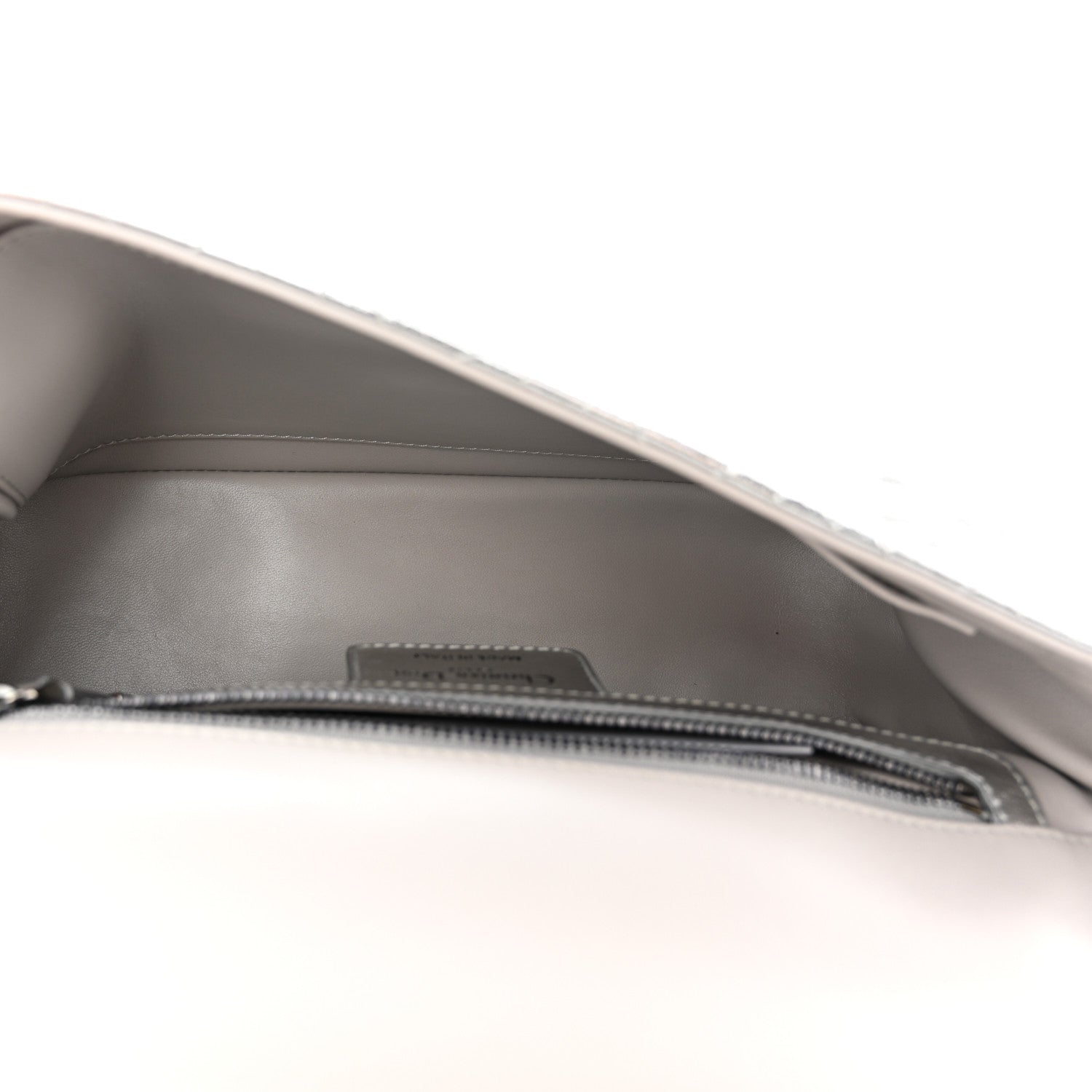 Christian Dior Metallic Calfskin Cannage Medium Caro Bag Argent 5 of 13