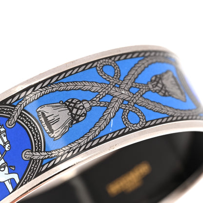 Hermes Enamel Printed Wide Grand Apparat Bracelet 70 6 of 7