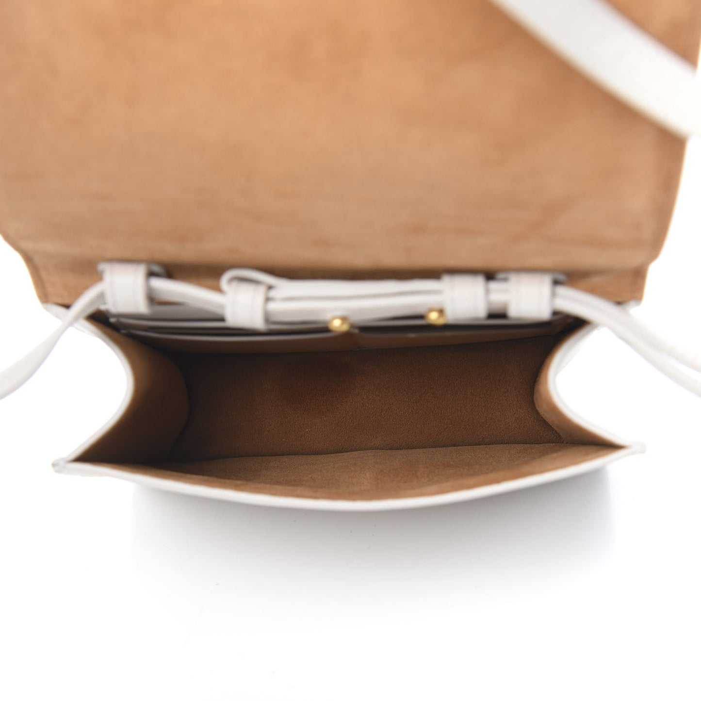 Lambskin Maxi Intrecciato Mini Cassette Crossbody Bag White