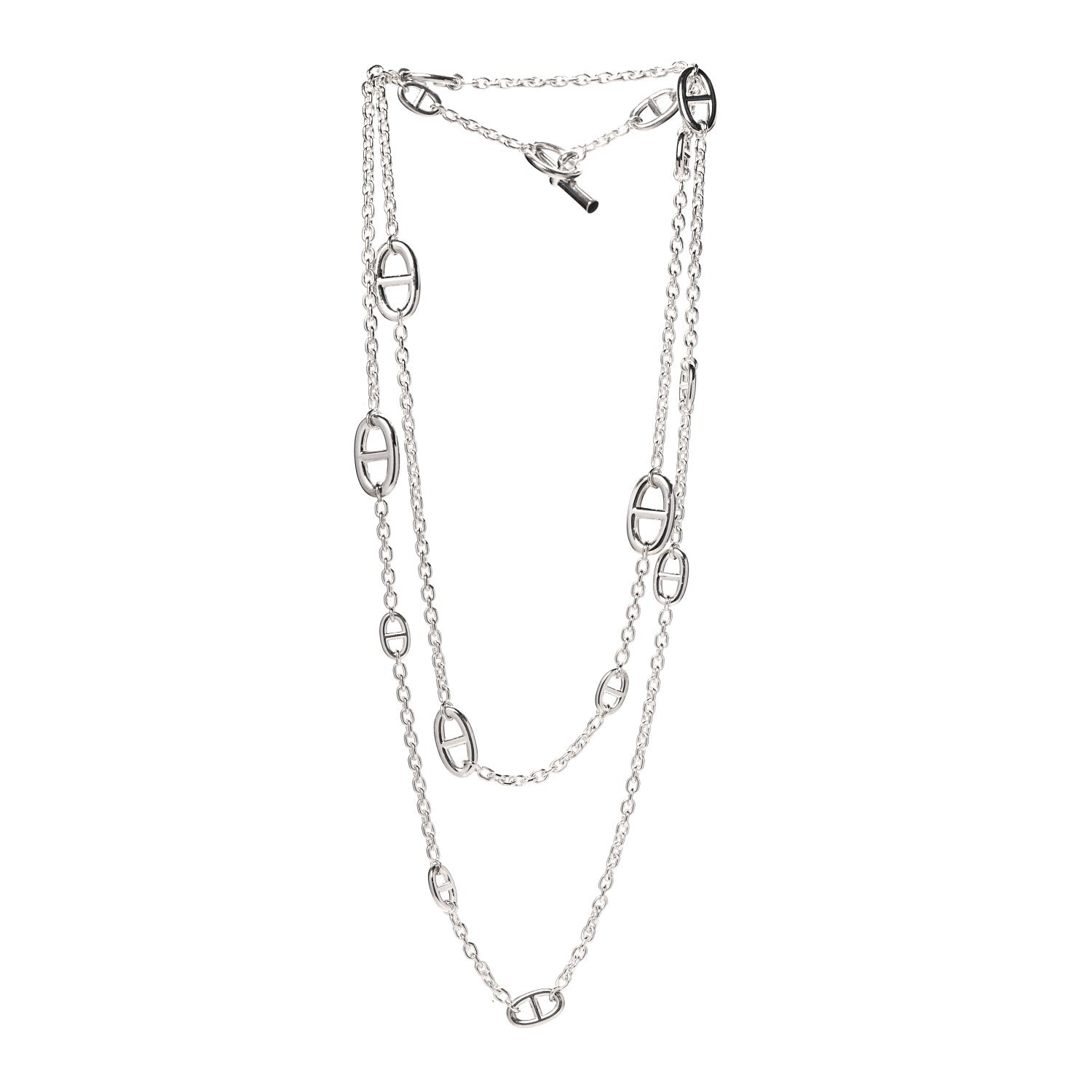 Hermes Sterling Silver Farandole Necklace 120 3 of 5