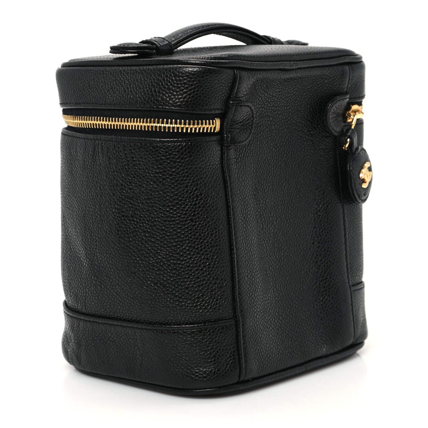 Chanel Caviar Vanity Cosmetic Case Black 3 of 12