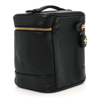 Chanel Caviar Vanity Cosmetic Case Black 3 of 12
