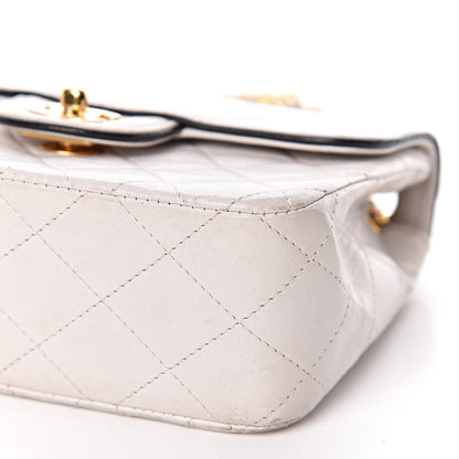 Chanel Lambskin Quilted Mini Square Flap White 10 of 11
