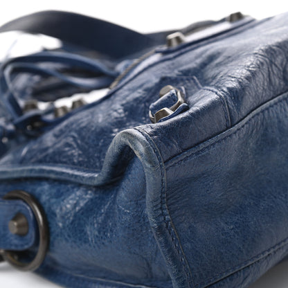 Balenciaga Agneau Classic Hardware Mini City Bleu Mineral 9 of 15