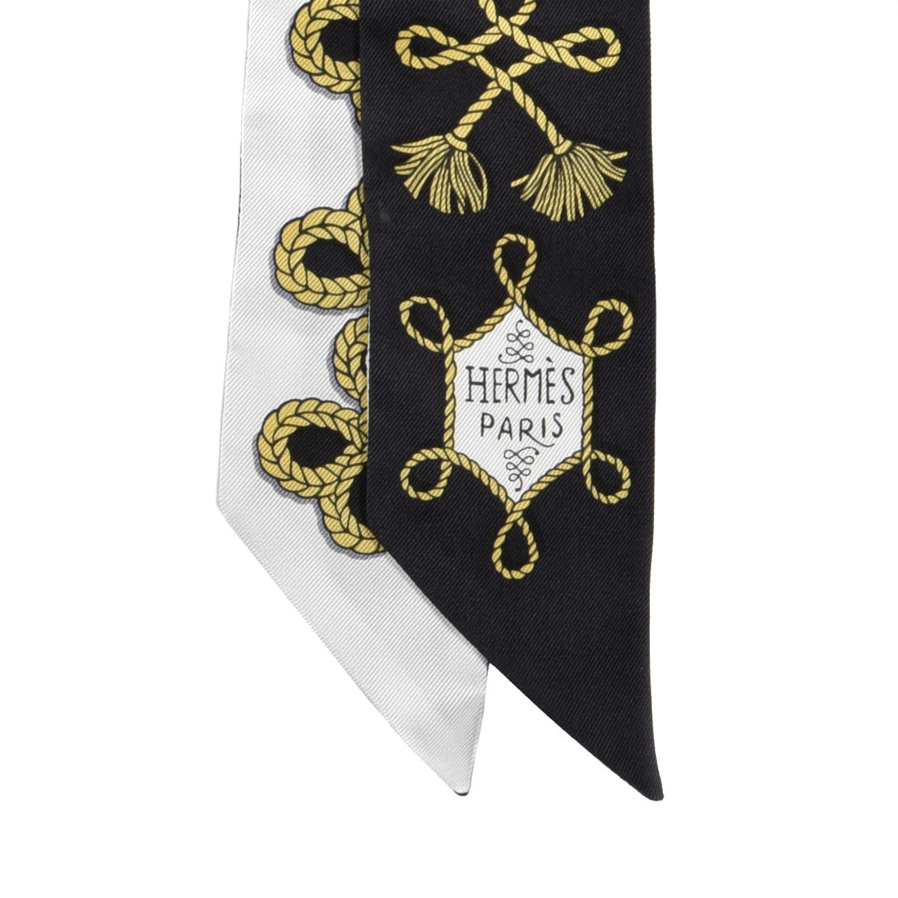 Silk Galons Et Brandebourg Twilly Black Gold White