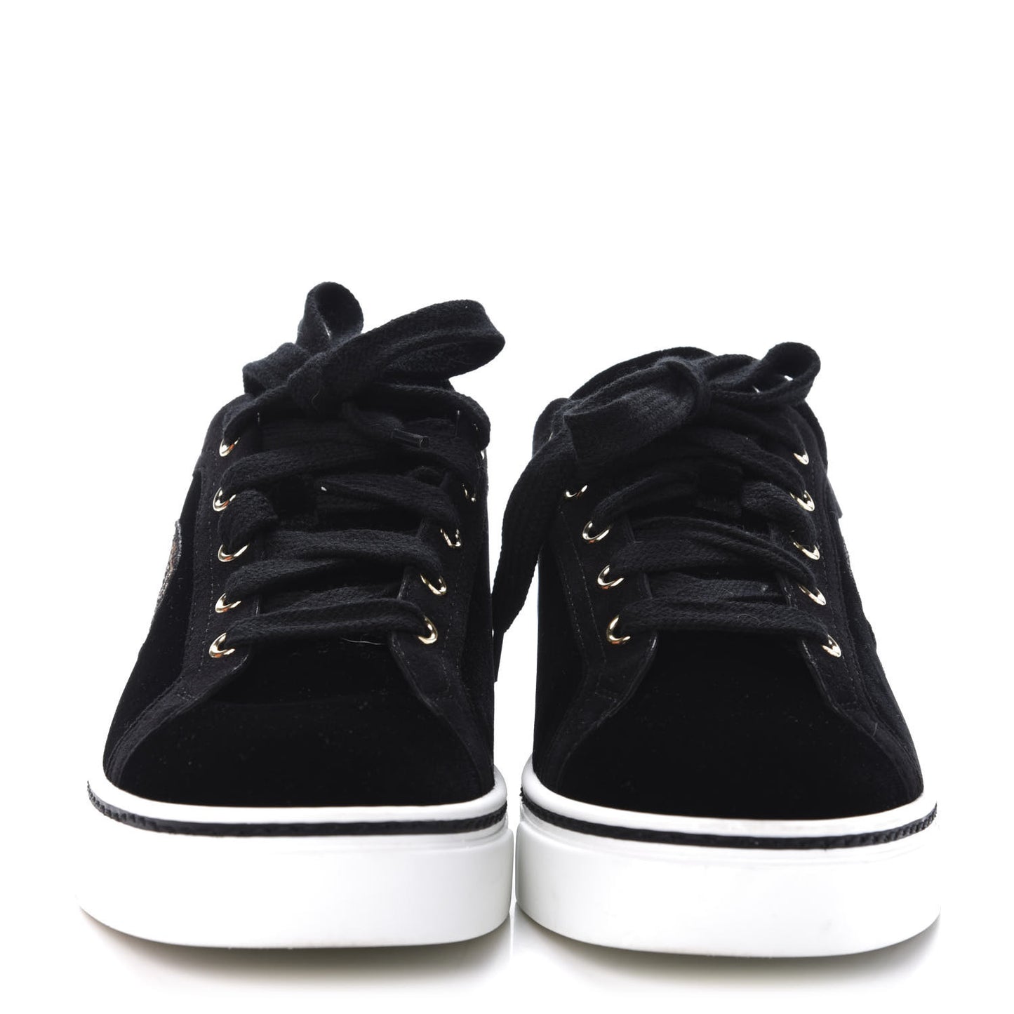 Velvet Womens Wing Sneakers 37 Black