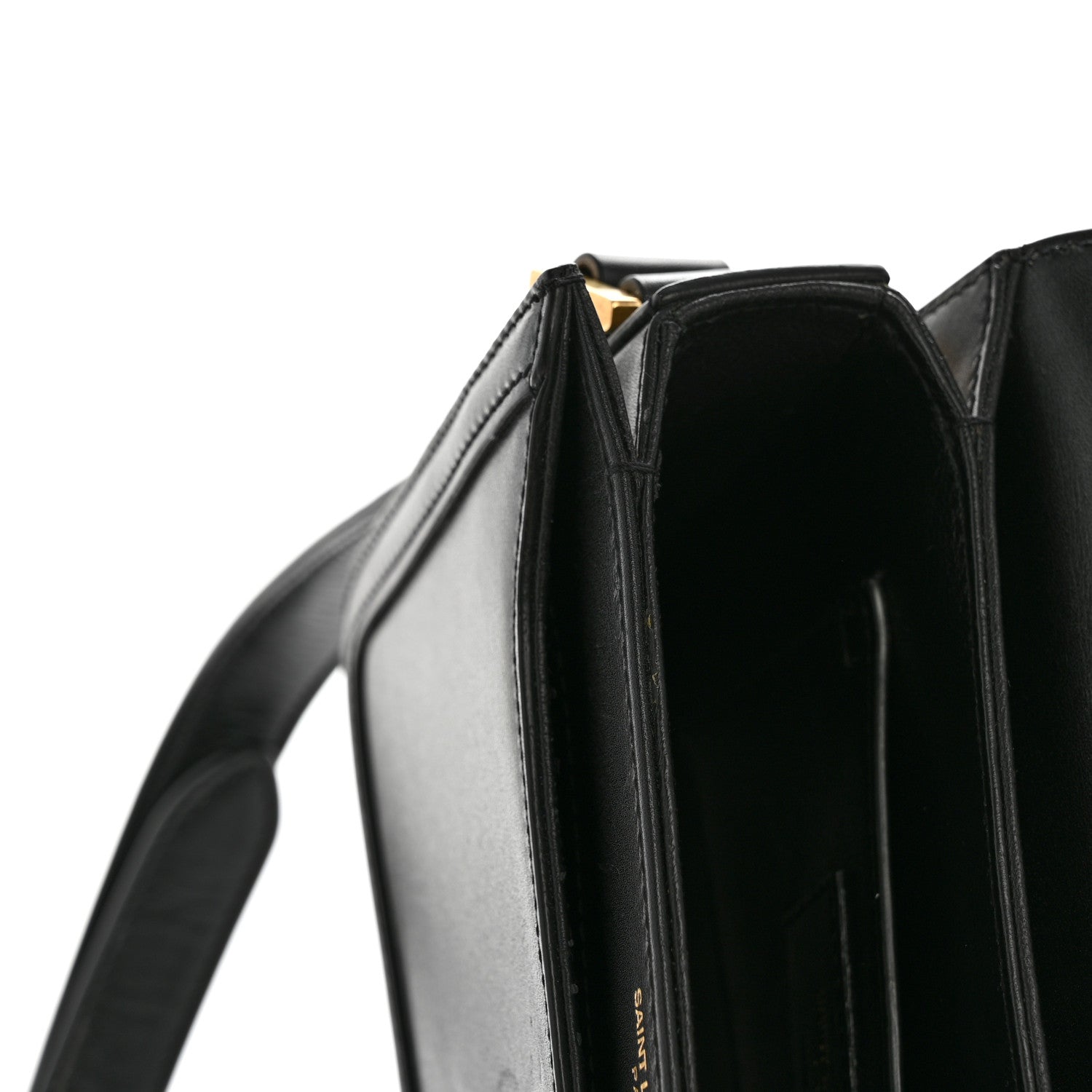 Saint Laurent Smooth Calfskin Small Solferino Satchel Black 13 of 16