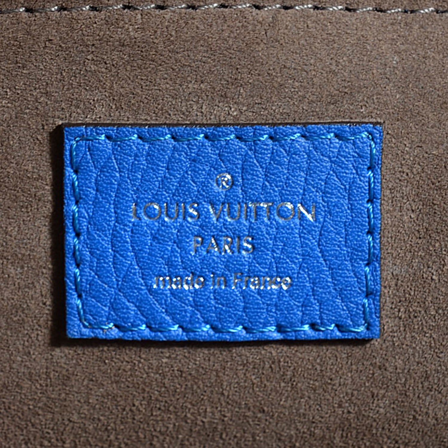 Louis Vuitton Cuir Taurillon Soft Lockit MM Blue 6 of 7