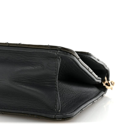 Chanel Patent Quilted Golden Class Wallet on Chain WOC Dark Grey 10 of 10