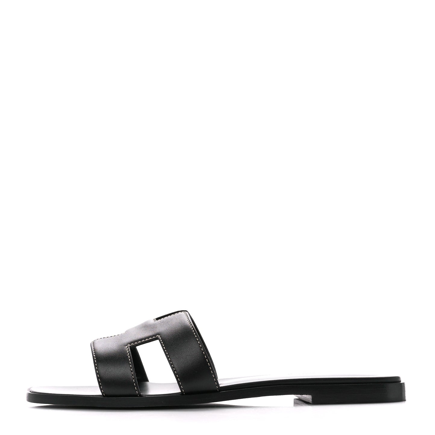 Box Calfskin Oran Sandals 39.5 Black