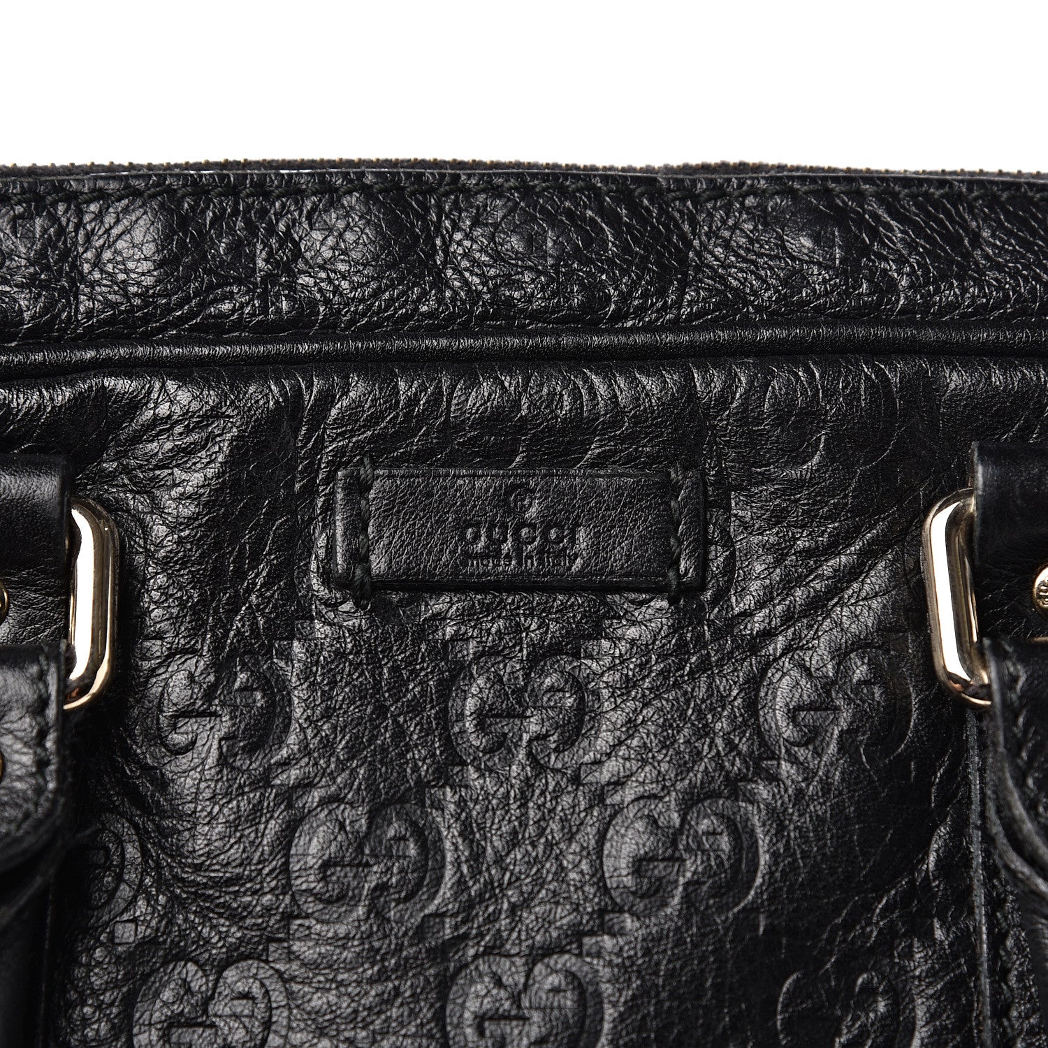 Gucci Guccissima Medium Briefcase Black 10 of 10