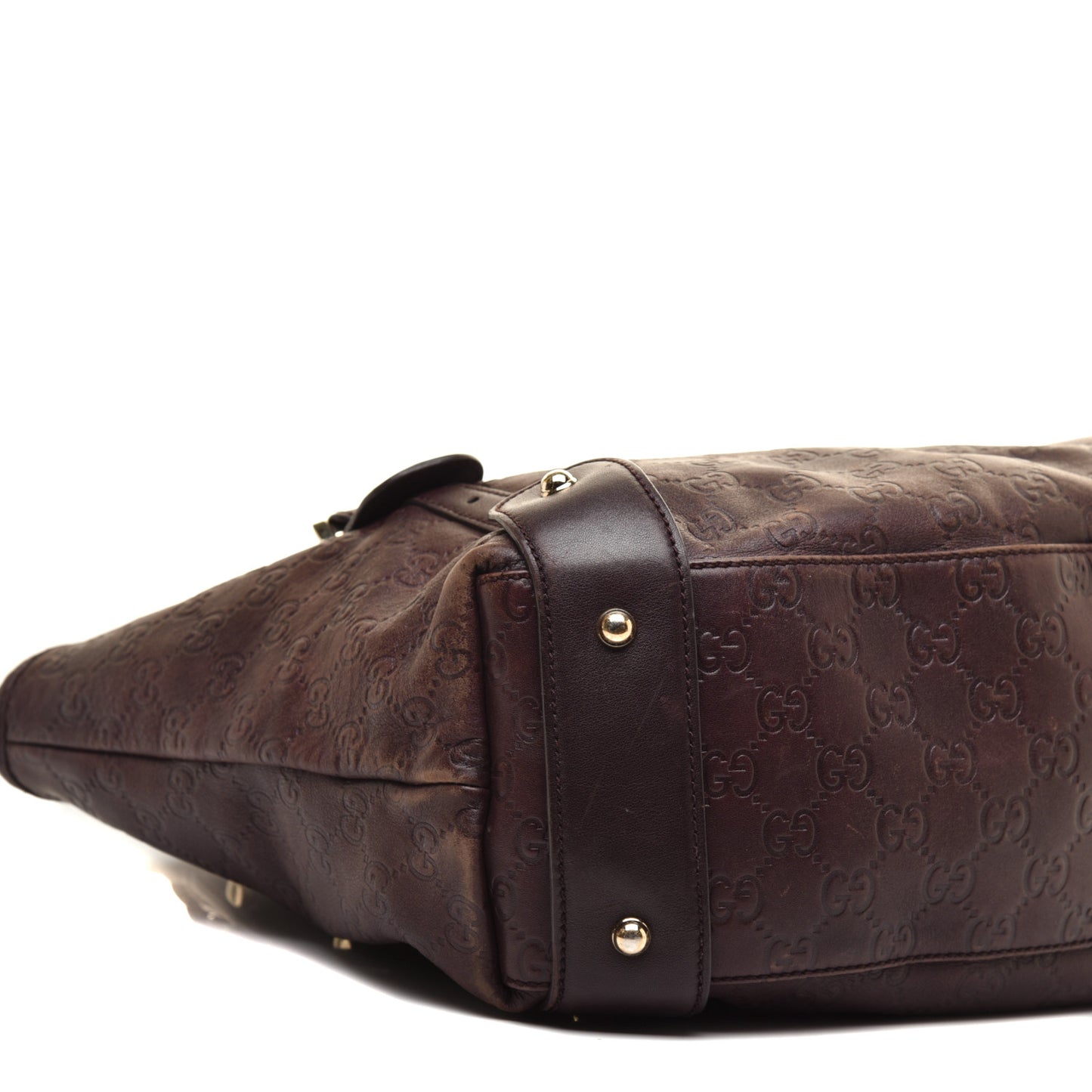 Guccissima Medium Pelham Shoulder Bag Dark Brown