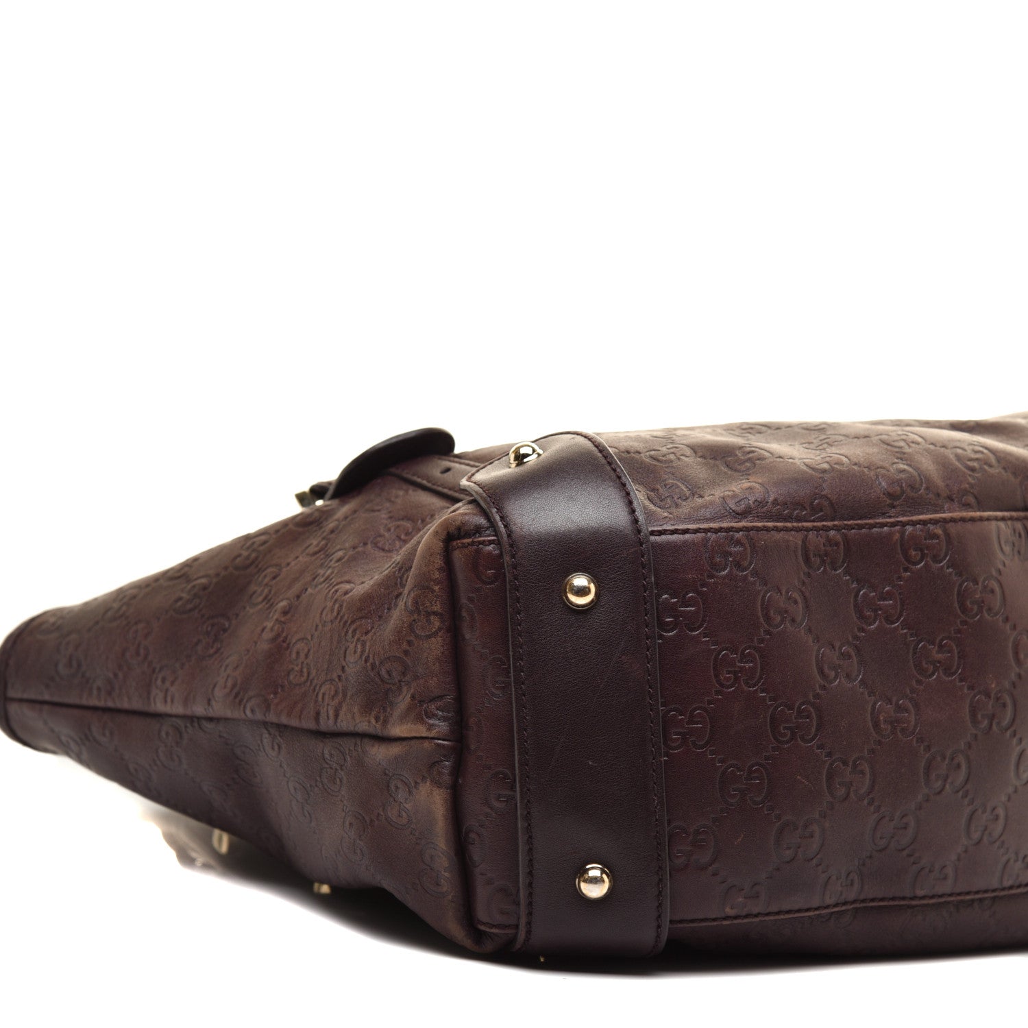 Gucci Guccissima Medium Pelham Shoulder Bag Dark Brown 8 of 10