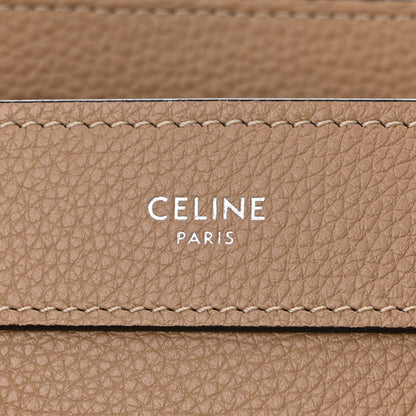Celine Drummed Calfskin Nano Luggage Dune 6 of 11