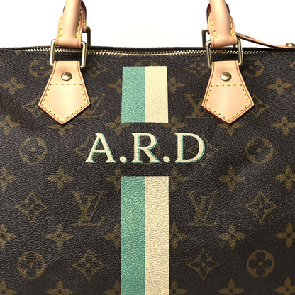 Louis Vuitton Monogram My LV Heritage Speedy 30 Turquoise Ivory 11 of 14