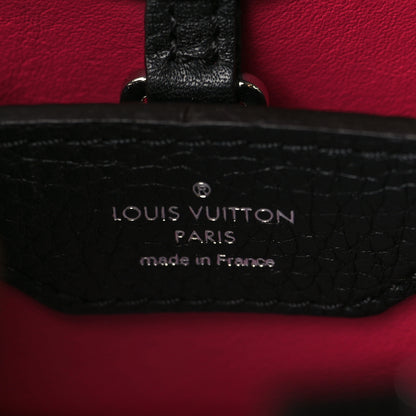 Louis Vuitton Taurillon Snakeskin Capucines MM Black 5 of 7